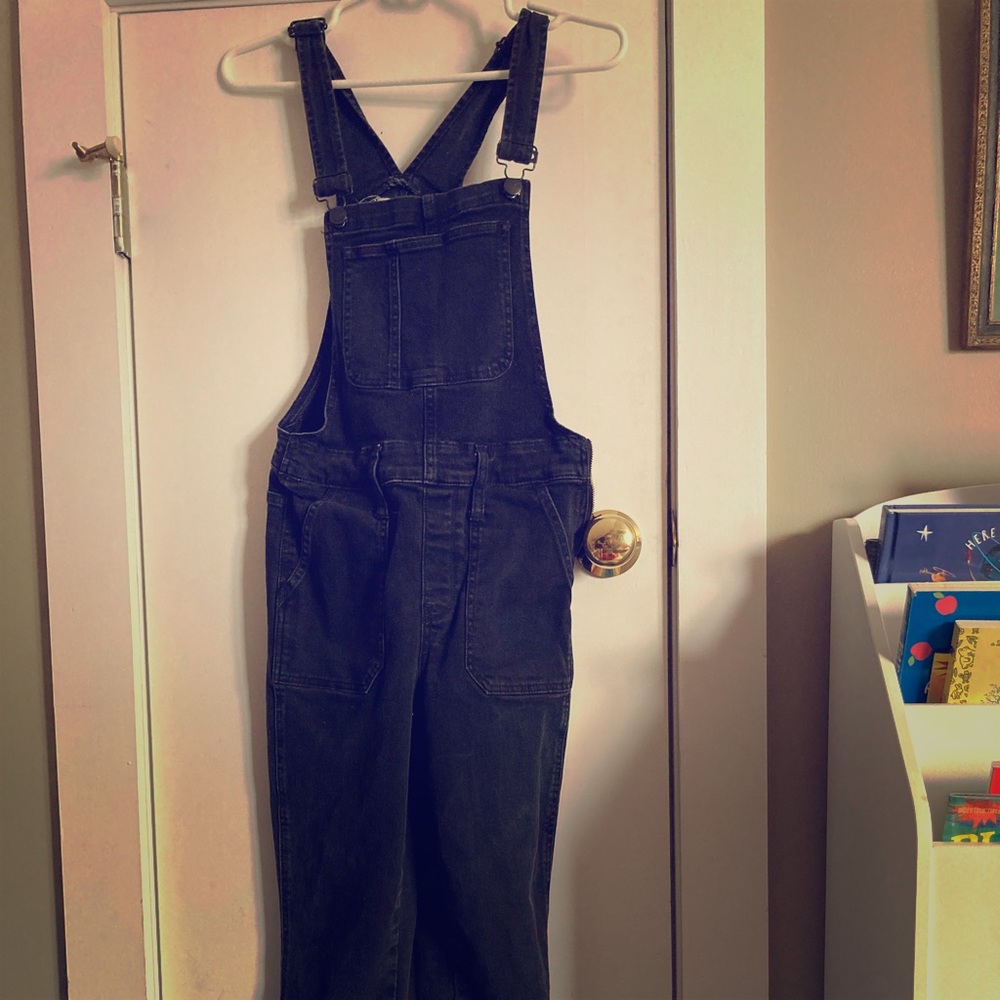 Madewell | black denim overalls